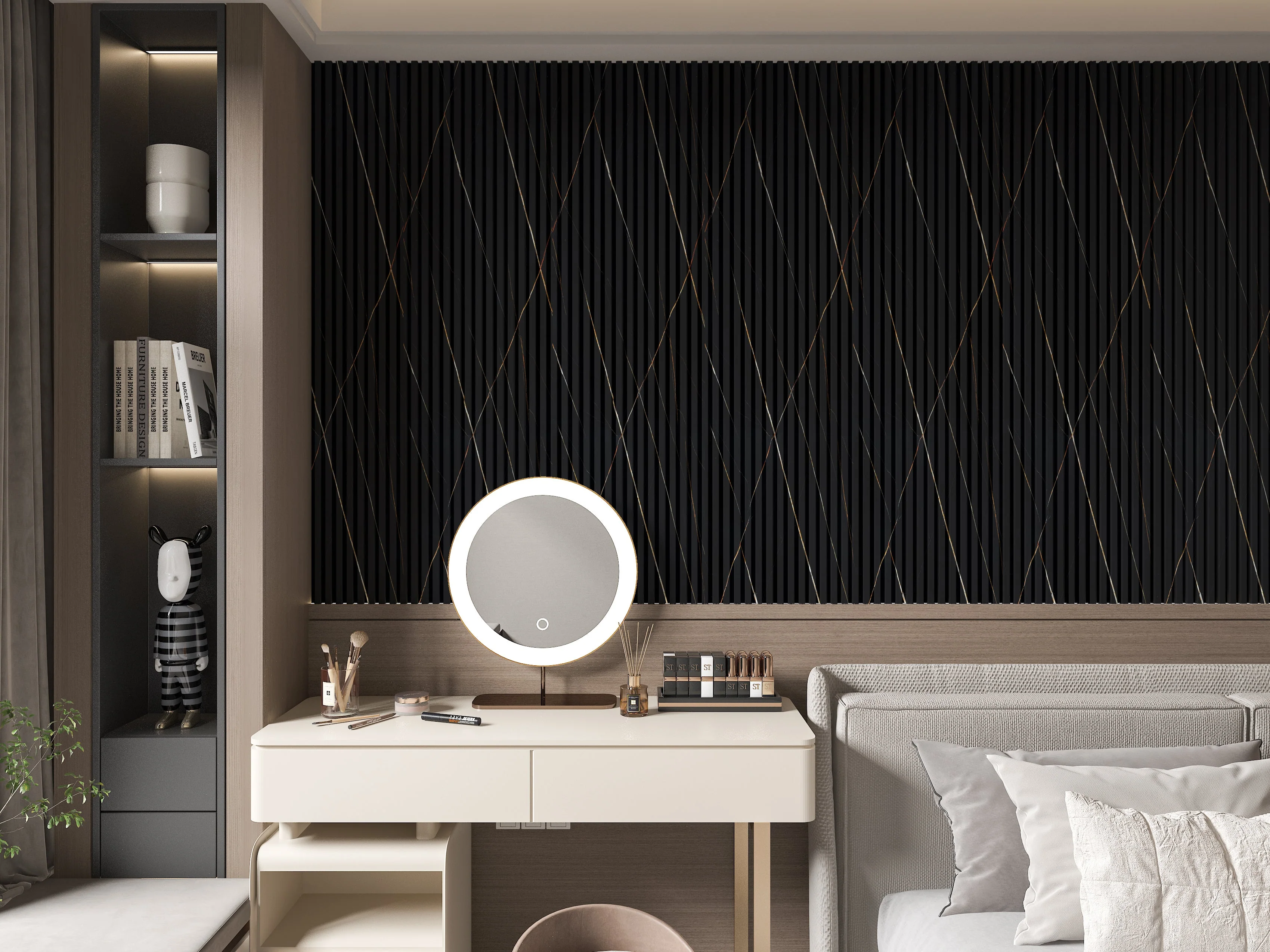 14-Pack Noir Royale WPC Fluted 3D Wall Panels | 68 sq. ft./Box - Image 3