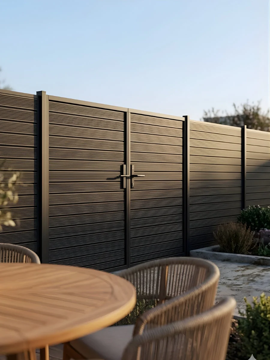 Aluminum Premium Fence Double Gate (10ft x 6ft) – Modern, Heavy Duty, Full Privacy - Image 5