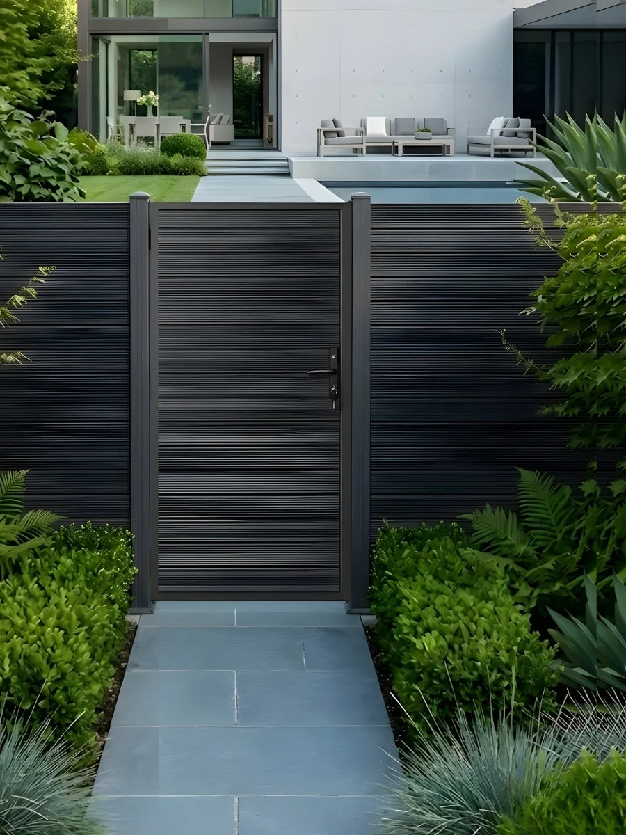 Aluminum Premium Fence Sing Gate (3ft x 6ft) – Modern, Heavy Duty, Full Privacy - Image 4