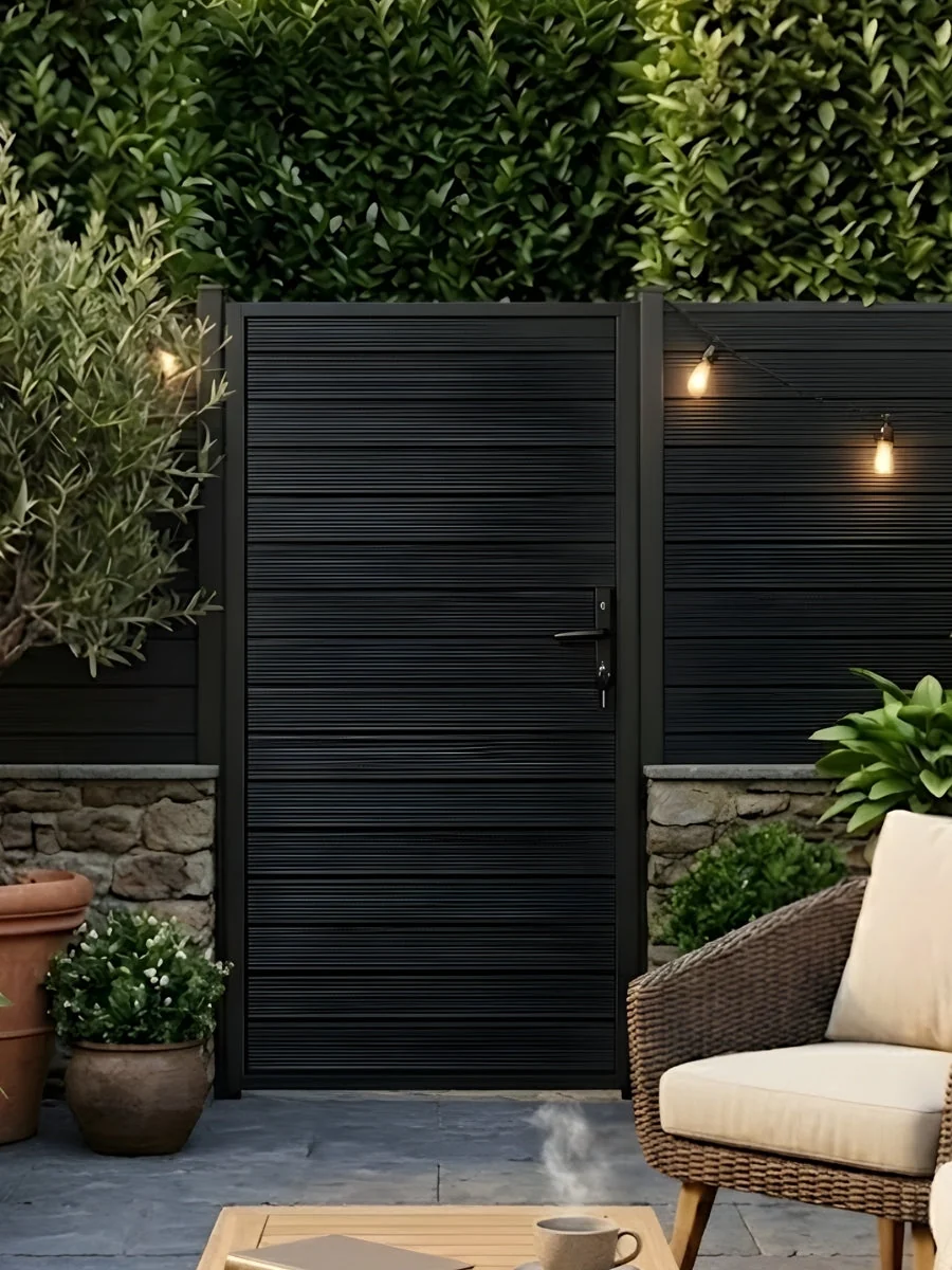 Aluminum Premium Fence Sing Gate (3ft x 6ft) – Modern, Heavy Duty, Full Privacy - Image 6