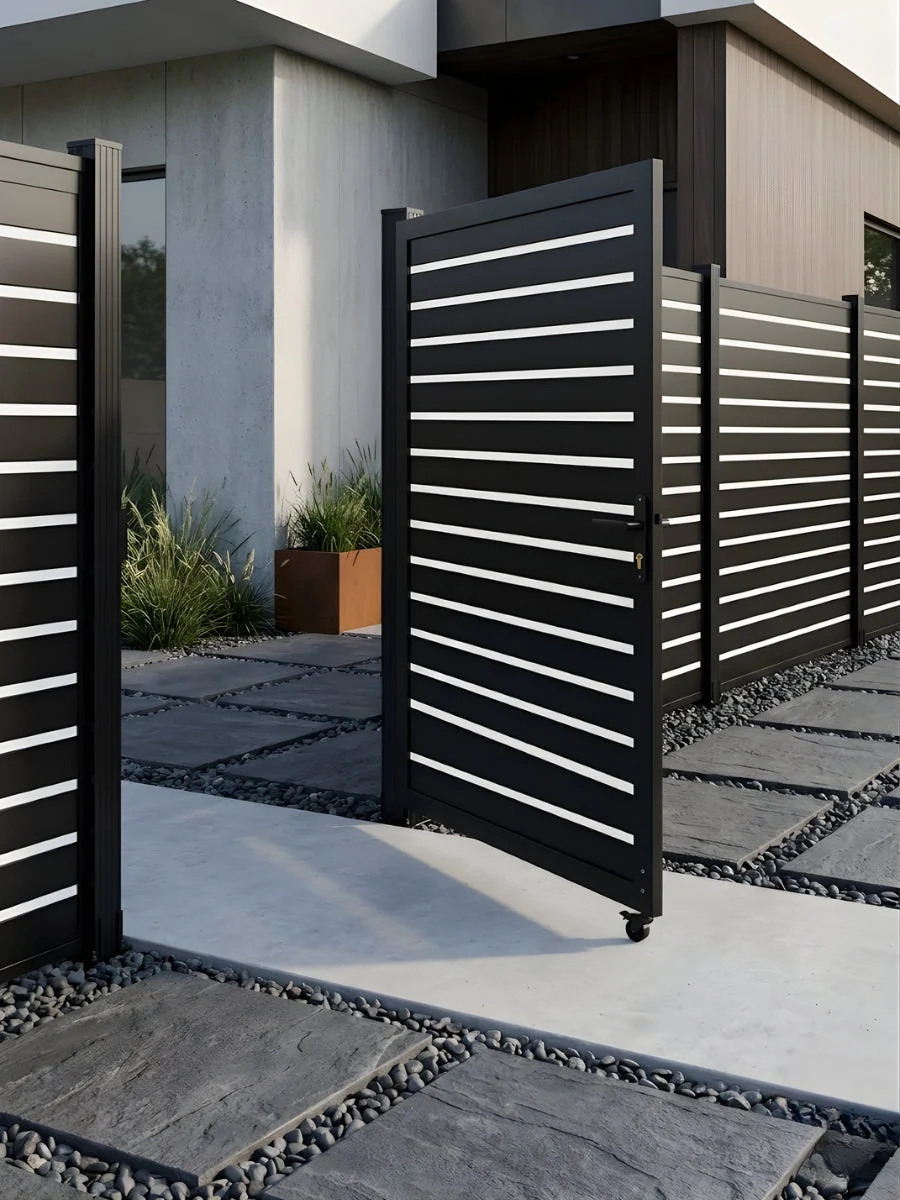 Aluminum Premium Fence Single Gate (4ftx 6ft) – Modern, Heavy Duty, Semi Privacy - Image 10