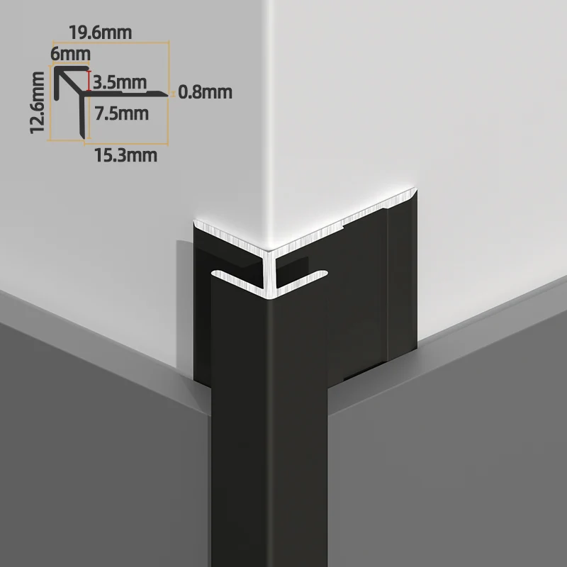 Aluminum Wall Panel Trim Outside Corner: Sturdy Metal Trim Strips for Elegant Wall Panel Finishes - Image 7