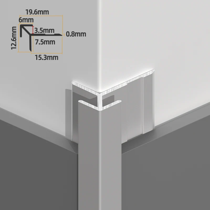 Aluminum Wall Panel Trim Outside Corner: Sturdy Metal Trim Strips for Elegant Wall Panel Finishes - Image 9