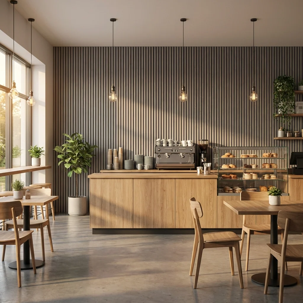 Ash Gray Acoustic Wood Slat Wall Panel | Premium 3-Sided Veneer | Sound-Absorbing - Image 6