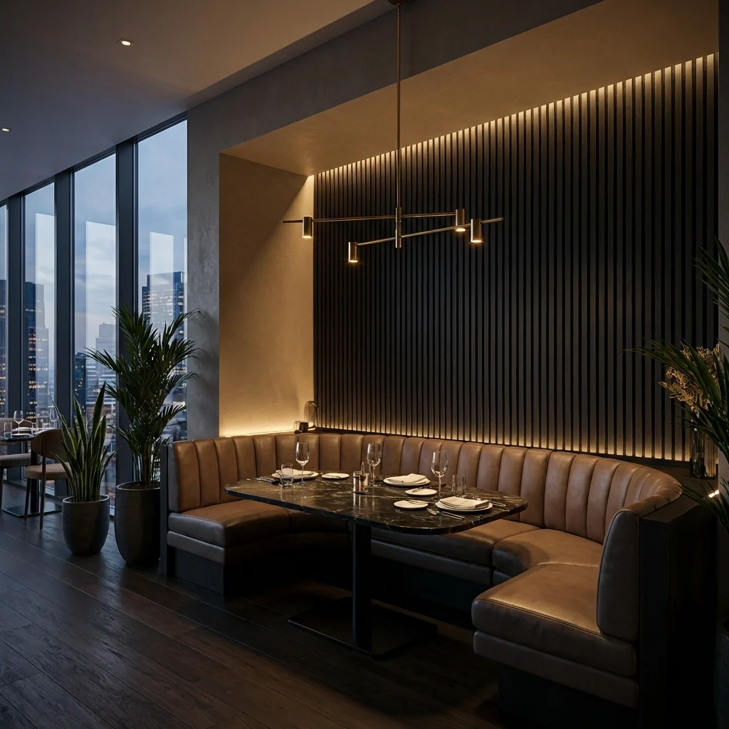 Black Acoustic Wood Slat Wall Panel | Premium 3-Sided Veneer | Sound-Absorbing - Image 12