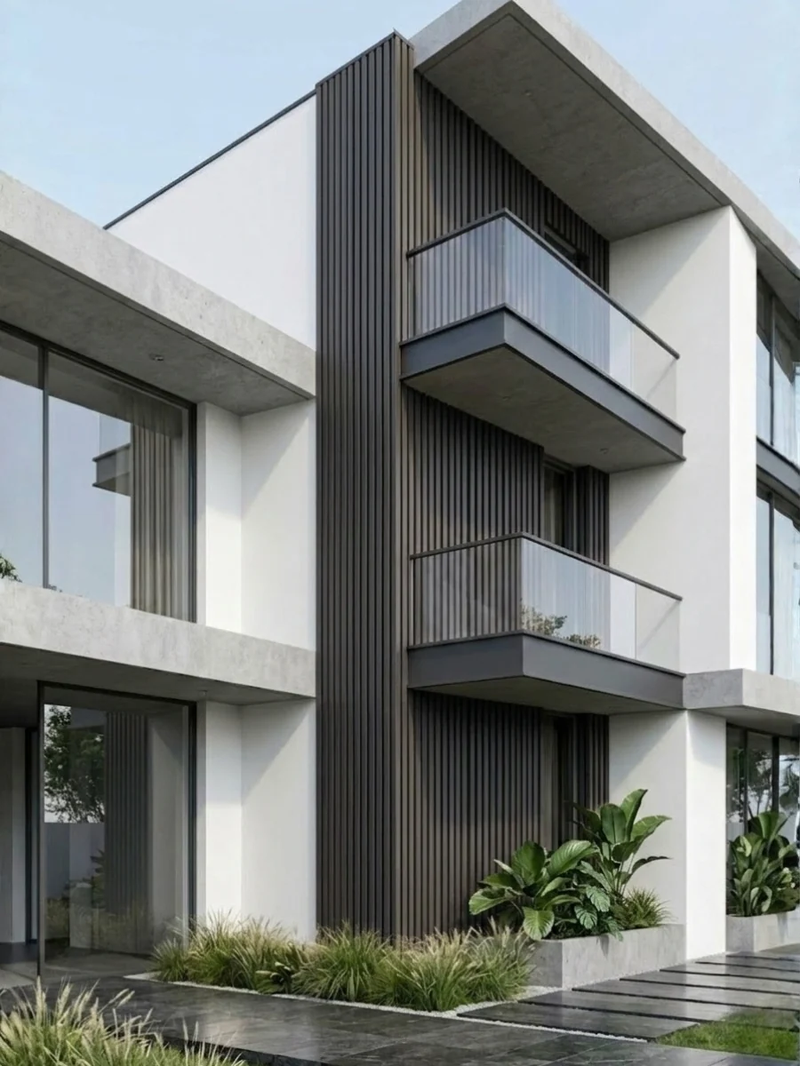 Black Composite Wide Exterior Cladding |  5 PC/Box (32.6 Sq. Ft) - Image 3