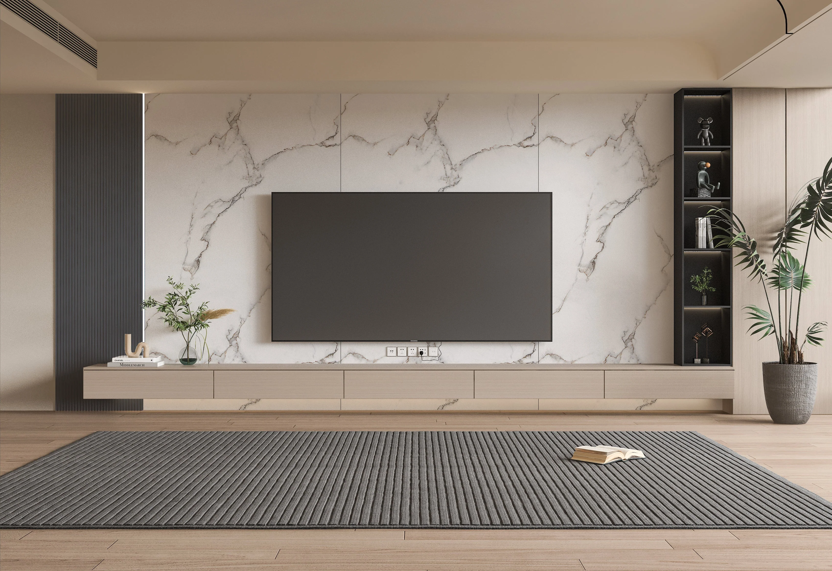 Calacatta White PVC Wall Panel | 4x8 ft UV Protected - Image 4