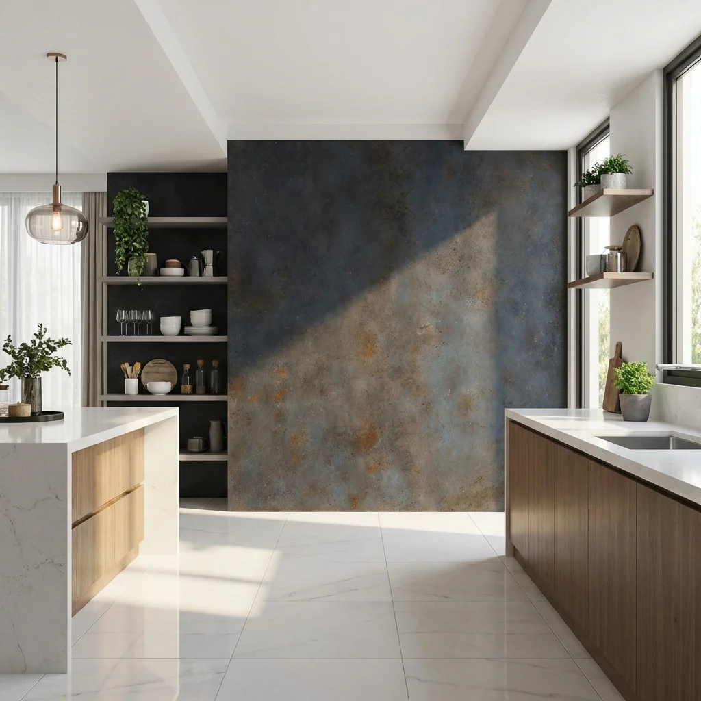 Dark Charcoal Stone Panels - Waterproof Rough Texture PVC Sheets - Image 19