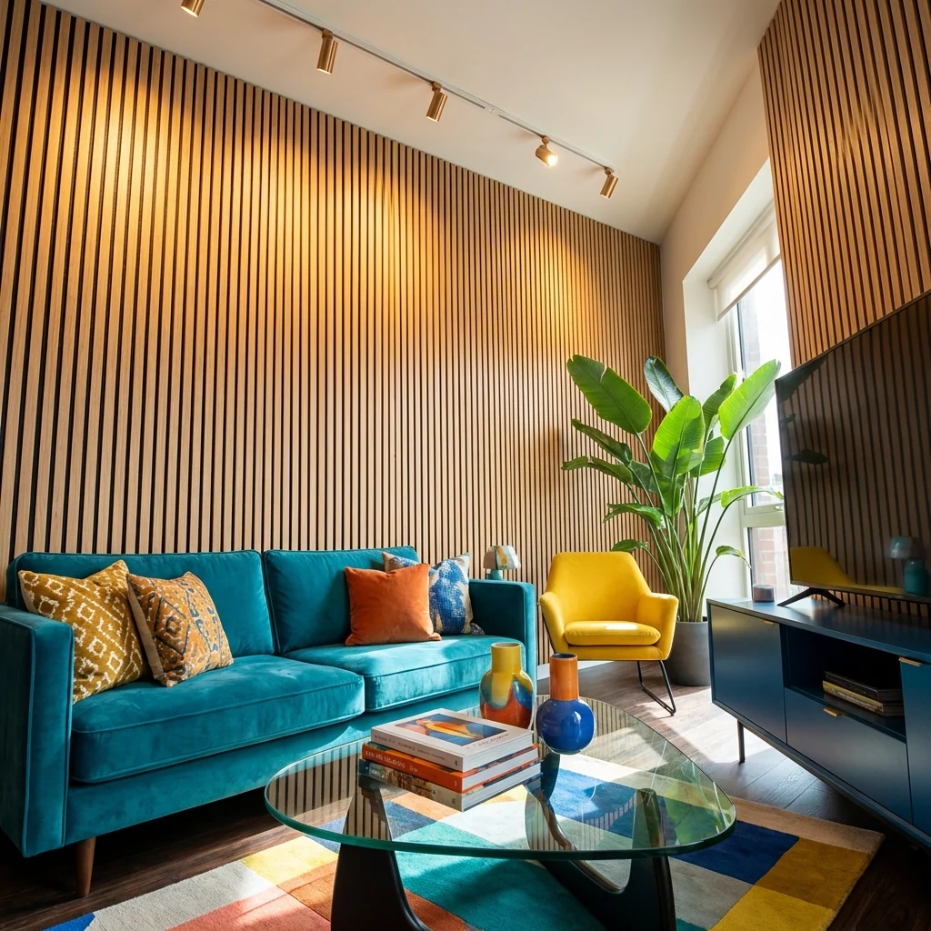 Light Oak Acoustic Wood Slat Wall Panel | Premium 3-Sided Veneer | Sound-Absorbing - Image 6