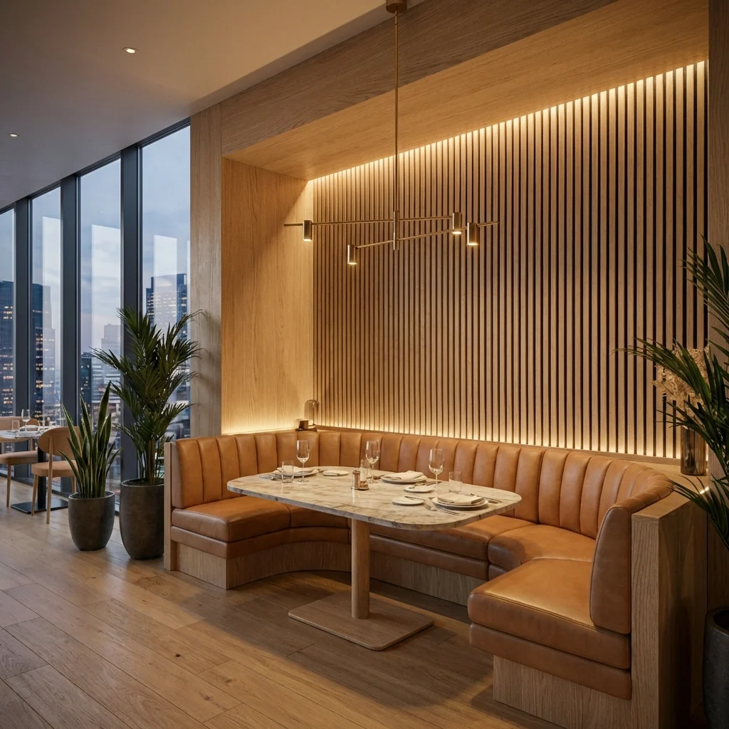 Natural Oak Acoustic Wood Slat Wall Panel | Premium 3-Sided Veneer | Sound-Absorbing - Image 8
