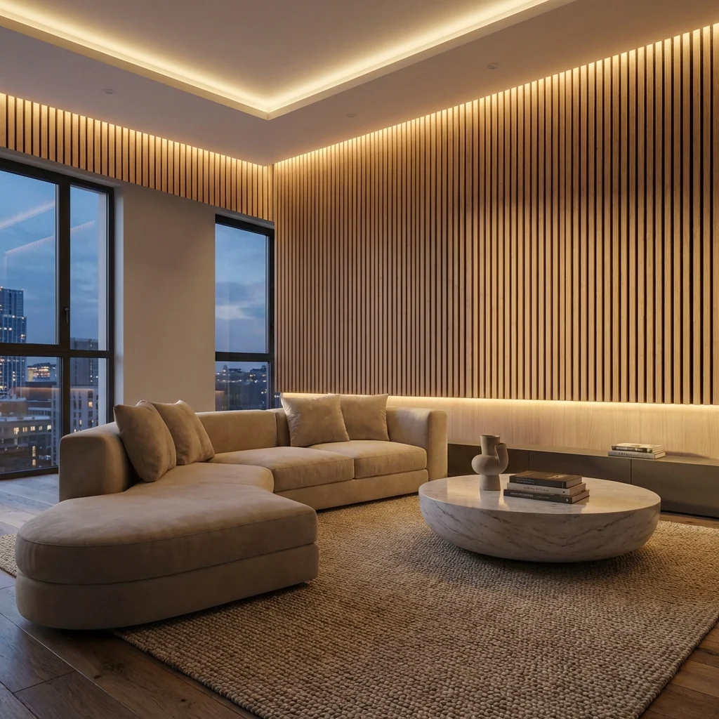 Royal Oak Acoustic Wood Slat Wall Panel | Premium 3-Sided Veneer - Image 5