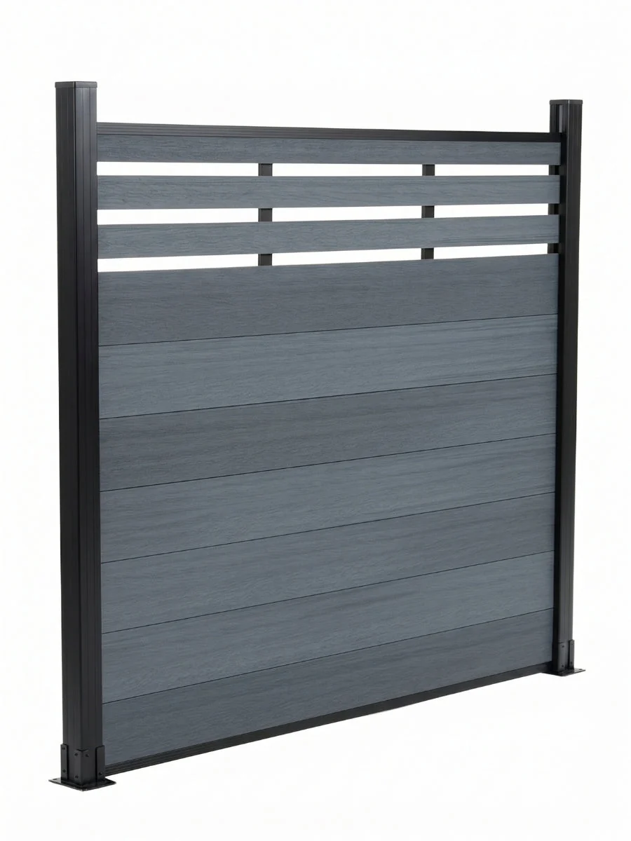 Top Lattice Privacy Composite Fence Wholesale Price  - Light Gray