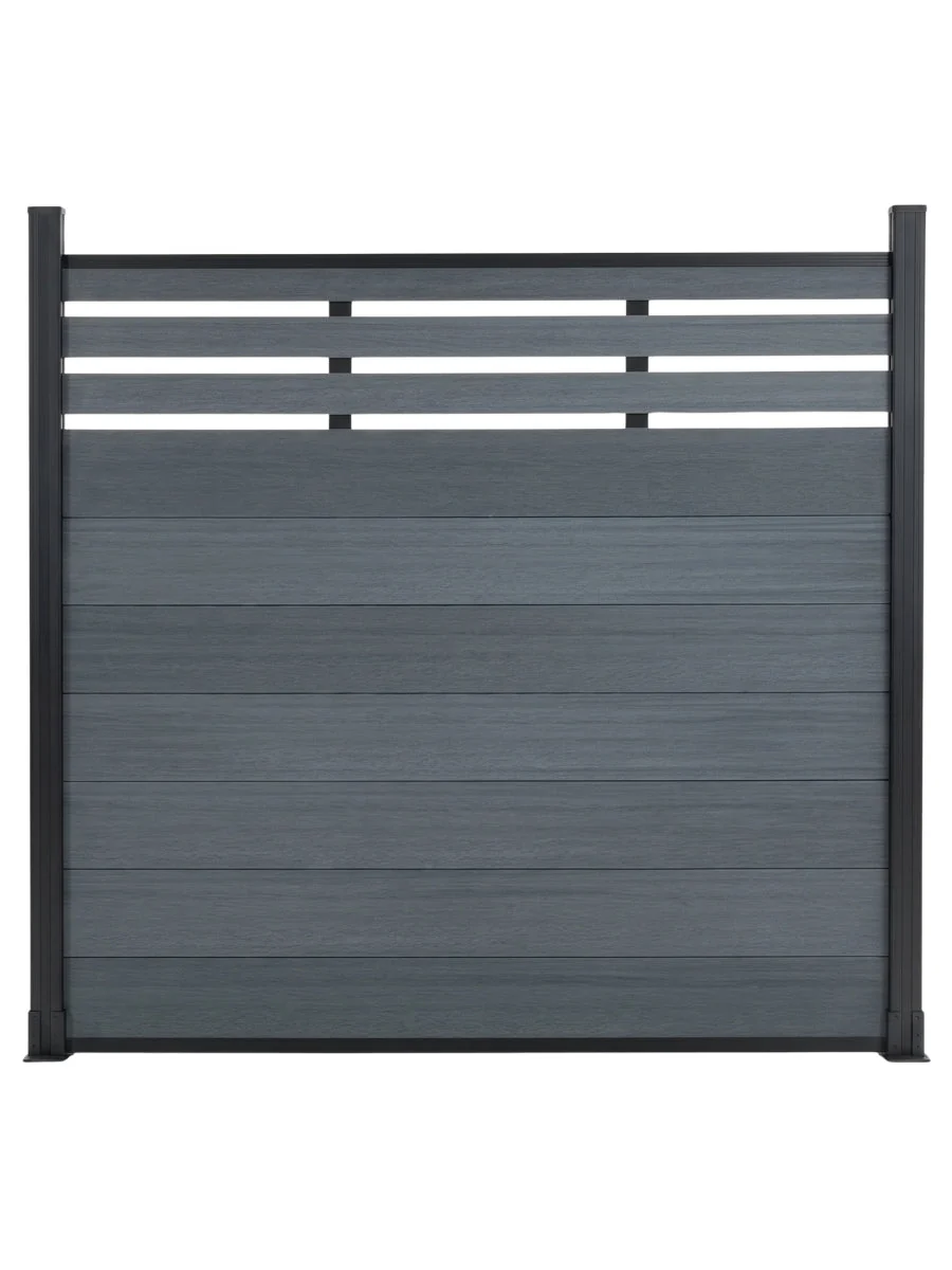 Top Lattice Privacy Composite Fence Wholesale Price  - Light Gray - Image 3