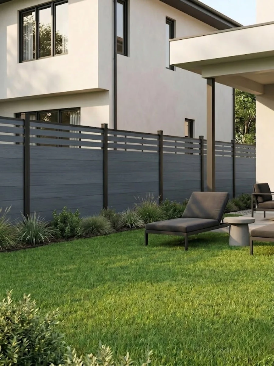 Top Lattice Privacy Composite Fence Wholesale Price  - Light Gray - Image 5