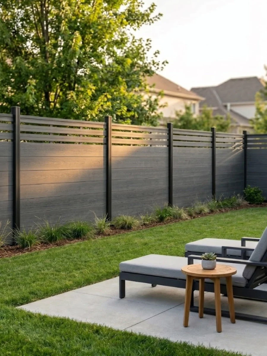 Top Lattice Privacy Composite Fence Wholesale Price  - Light Gray - Image 7