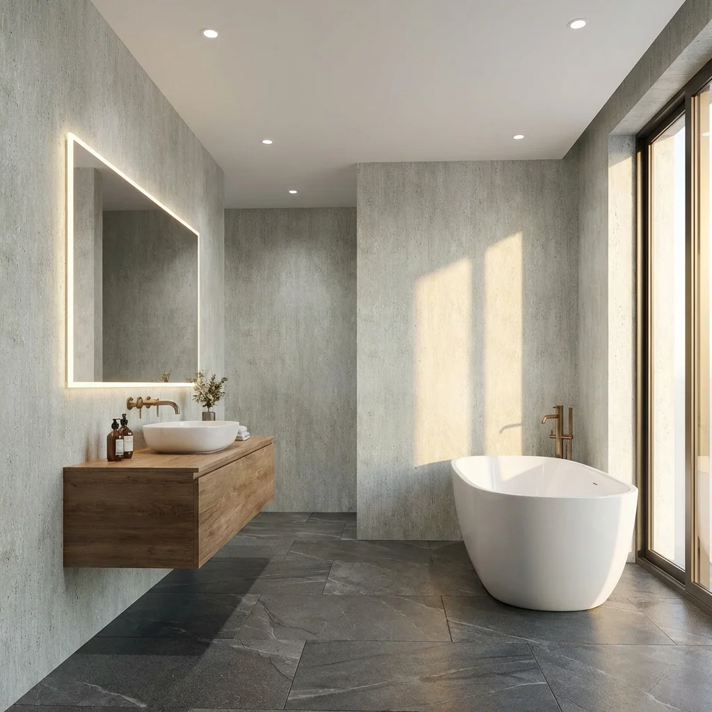 Natural Travertine Stone Panels - Waterproof Rough Texture PVC Sheets - Image 11