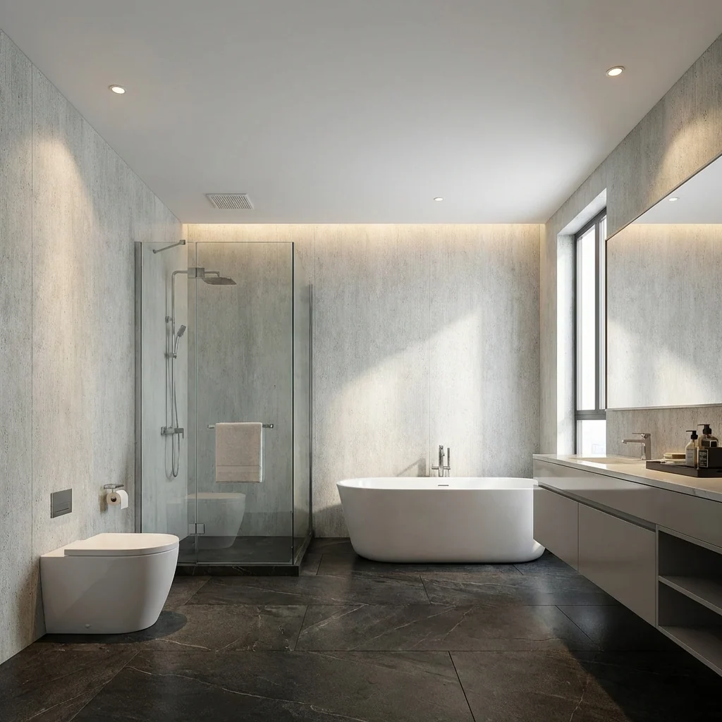 Natural Travertine Stone Panels - Waterproof Rough Texture PVC Sheets - Image 13