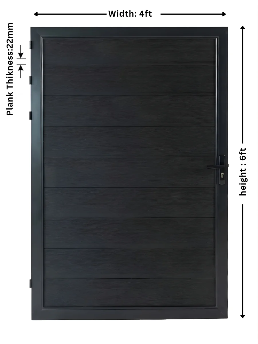 WPC Fence Single Gate (4ft x 6ft) - Image 12