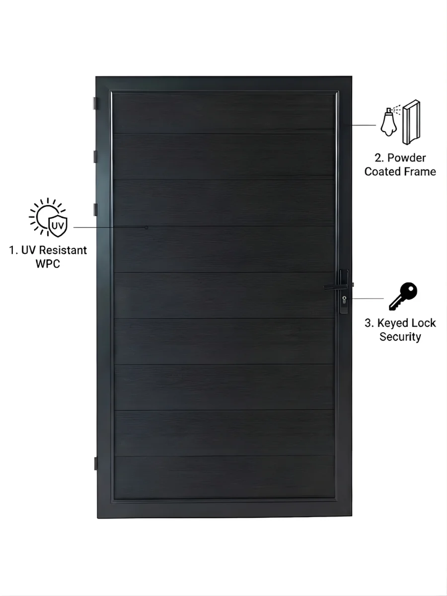 WPC Fence Single Gate (4ft x 6ft) - Image 14