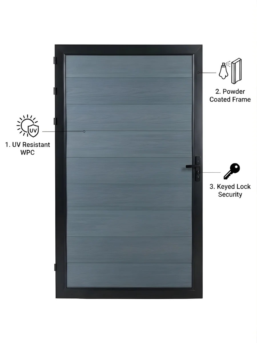 WPC Fence Single Gate (4ft x 6ft) - Image 25